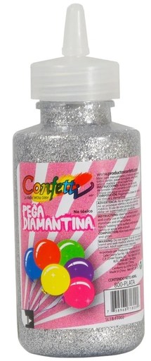 CONFETTI PEGA DIAMANTINA PLATA 60 ML