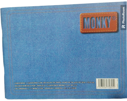 MONKY CUADERNO CUADRO 