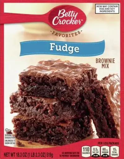 BETTY CROCKER BROWNIE FUDGE 519 G (016000208081)