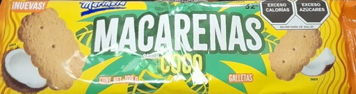 MACARENAS SABOR COCO 108 G