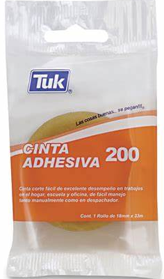 TUK CINTA ADHESIVA TIPO 200 18 MM X 33 M