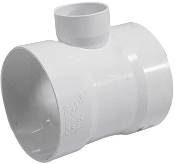 PVC TEE 4" X 2"