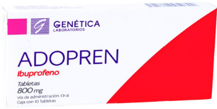 ADOPREN IBUPROFENO 800 MG 10 TABLETAS
