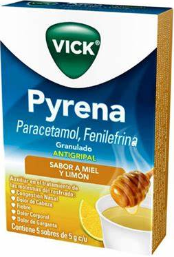 VICK PYRENA PARACETAMOL 500 MG/FENILEFRINA 10 MG 5 SOBRES