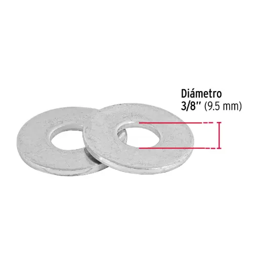 GUASA/ARANDELA PLANA 3/8" (GU7)