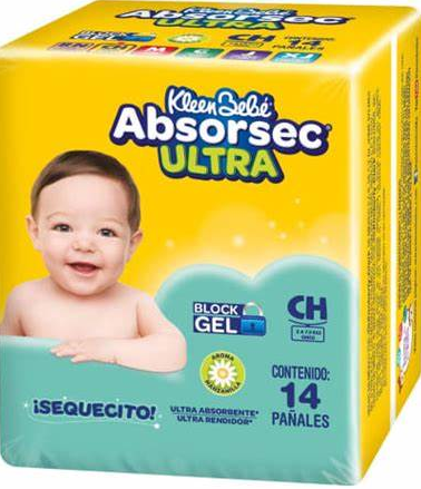 ABSORSEC E2 14 PAÑALES